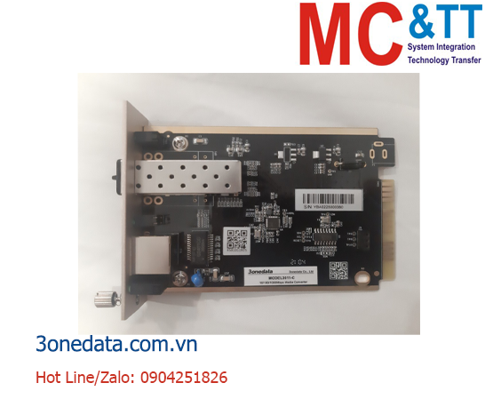 Card chuyển đổi quang điện 1 cổng Gigabit Ethernet sang quang 3Onedata Model3012-C1